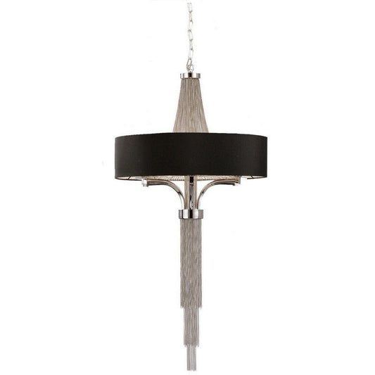 Blakemore Chandelier Pendant Light Circular Hanging Black Ceiling Lamp Fixture 75 VENTI 60cm GRANDE-VENTI 75cm-Distinct Designs (London) Ltd